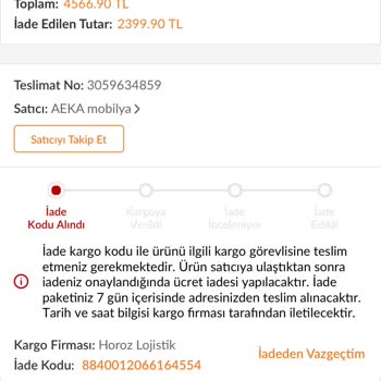 Trendyol 15 Gündür Getirilemeyen Kargo