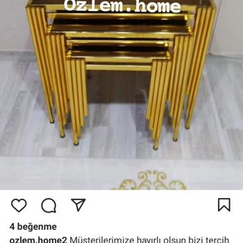 Ozlem.home2 (Instagram) Zigon Sehpa Siparişi Yanlış Ve Ucuz Ürün Gönderip Değiştirmemeleri