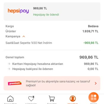 Hepsiburada Saat & Saat Kampanyasına Rağmen Siparişimi İptal Etti.