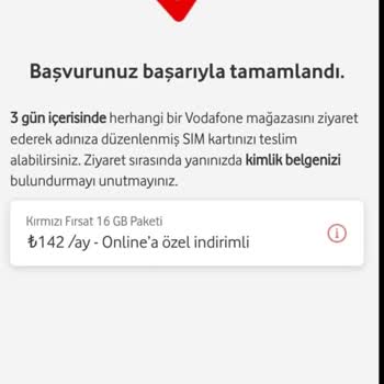 Vodafone Geçiş Sonrası Kart Teslim Ve Aktif Etme Sorunu