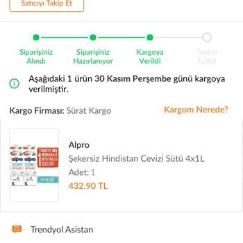 Sürat Kargo 11 Gündür Ürünümü Teslim Etmiyor.