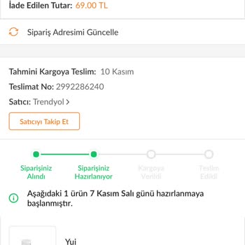 Trendyol Kargoya Verilmeyen Ürün