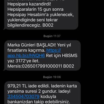 Hepsiburada Tüketici Haklarını Tanımıyor