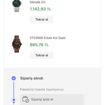 Saat & Saat Sipariş İptali Habersizce