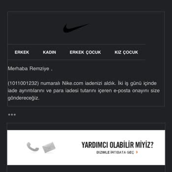 Nike İade Ettiğim Ürün Parası Yatırılmadı
