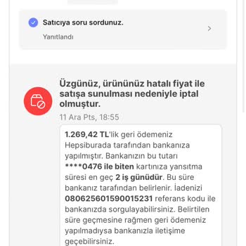 Hepsiburada İndirimli Ürünleri Satın Alınca İade Ediyor