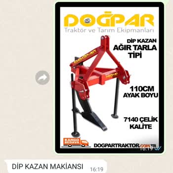 DoğPAR Traktör Dip Kazan A