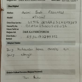 D&R Ürün Garantisi Hakkında Bilgi Yok