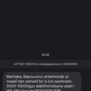Ucerc.com Bilinmeyen Numara Mesaj Atıyor