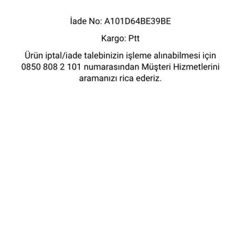 A101 Hasarlı Ürün İadesi
