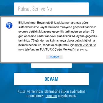 Tüv Türk 75 Gün Mağduriyet