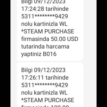 Steam Purchase Firması QNB Finansbank Kredi Kartından Mağduriyeti
