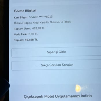 Çiçek Sepeti Bilgilerimin Başkasına Gitmesi
