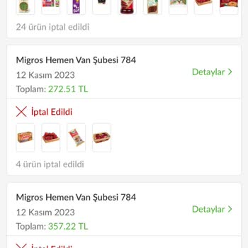 Trendyol Hızlı Market Ayıplı Hizmet