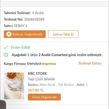 Trendyol Express Teslim Edilmeyen Ürün