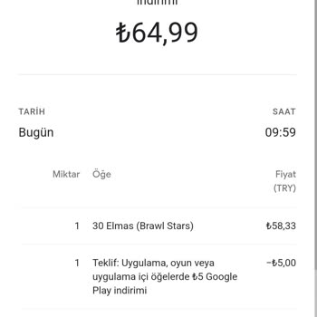 Brawl Stars Uygulama İçi Satın Alımın İadesi