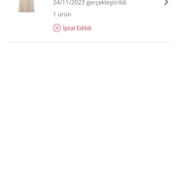 Stradivarius Mağaza Tarafından İptal Edilen Sipariş Hakkında