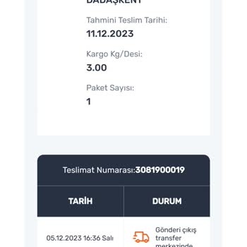 Aras Kargo Kargom Daha Ne Kadar Gecikecek