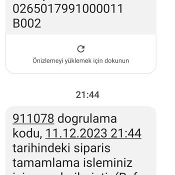 Hepsiburada Yanlış Doğrulama Kodu