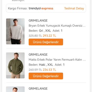8025849863 Numaralı Grimelange Trendyol Siparişi!