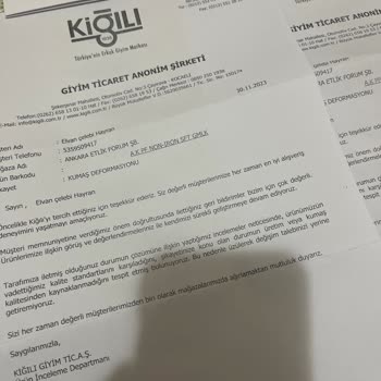 Kiğılı Giyim Ünlü Markanın Ürün Kalitesi Ve Müşteri Hizmetleri Sorunları