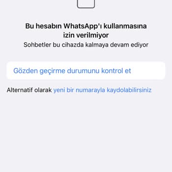 Turkcell Bu Numara Üzerinde WhatsApp'a Erişemiyorum.