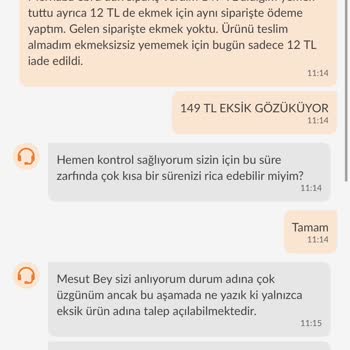 Trendyol Eksik Ürünü Teslim Almadığım İçin Para İademi Eksik Yaptı.