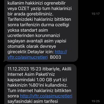 Vodafone Kafasına Göre Defalarca İnternet Paketi Yeniliyor