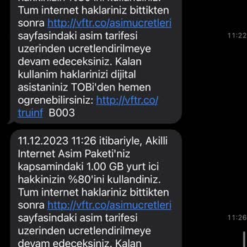 Vodafone Kafasına Göre Defalarca İnternet Paketi Yeniliyor