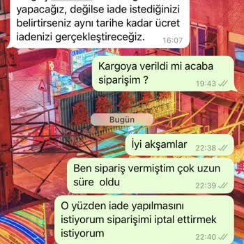 Nare Giyim Giysi Siparişim Gelmedi