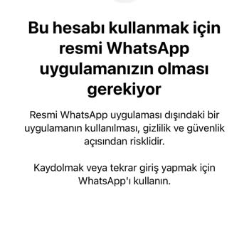 WhatsApp Messenger'a Giriş Yapamıyorum!