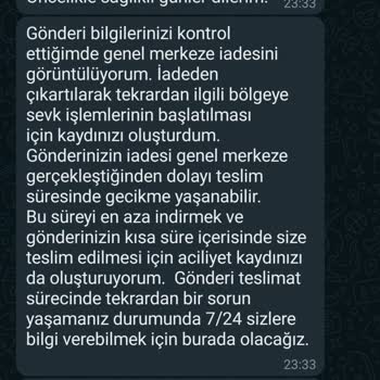 AGT Kurye (aynigunteslim.com) AGT'nin İşini Düzgün Yapmaması