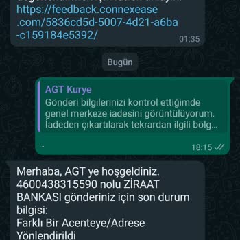 AGT Kurye (aynigunteslim.com) AGT'nin İşini Düzgün Yapmaması