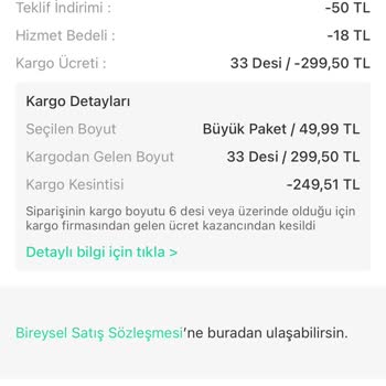 Dolap Satışında Kargo Kesintisi
