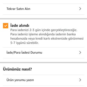 Amazon Para İadesi Yapılmadı
