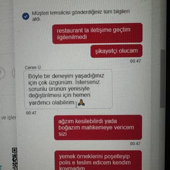 Yemeksepeti Yemeğimden Cam Parçaları Çıktı