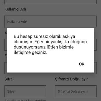 Mackolik.com Hesabım Sebepsiz Yere Askıya Alındı