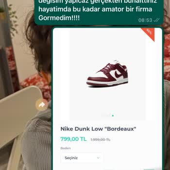Sneakershome_tr (shopier-instagram) Sneakershome Şikayet! Değişim Yapılmıyor!