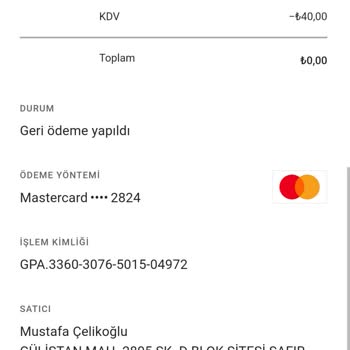 Google Play Geri Ödeme Yapmıyor