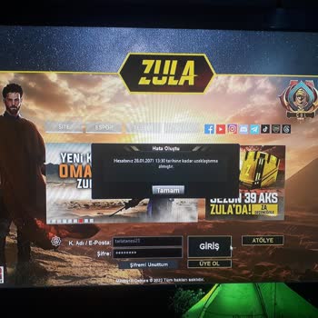 Zula Oyun Oyun Banı Ve Uzaklaştırma