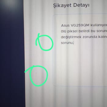 Asus Bilgisayar Ölü Piksel