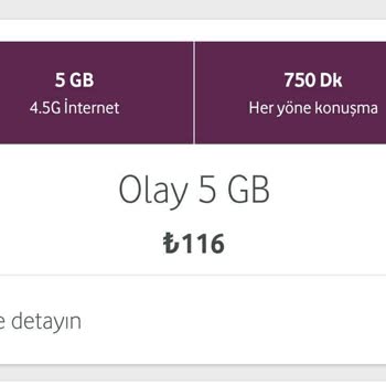 Vodafone Bana Sunulan Paket Dışında Farklı Bir Paket Tanımlanmış