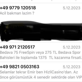 49 Numaralardan Gelen SMS Bimcell