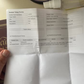 YDS Boots Aldığım Üründe Sorun