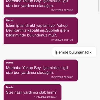 QNB Finansbank Kredi Kartımdan Şüpheli İşlem İptali