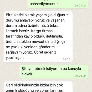 Zara Sipariş Kargoda Kayıp Olup