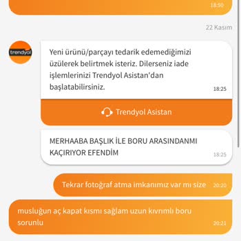 Trendyol Kca Armatür Şikayet Geri Dönüş Yok