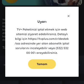 Turkcell TV Plus Üyeliğini İptal Etmek İmkansız