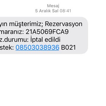 Enuygun.com Araç Kiralamayı Şirket İptal Ettiği Halde İadeyi Yapmıyor