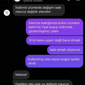 By Merve Serin İade/ Fatura İsteme